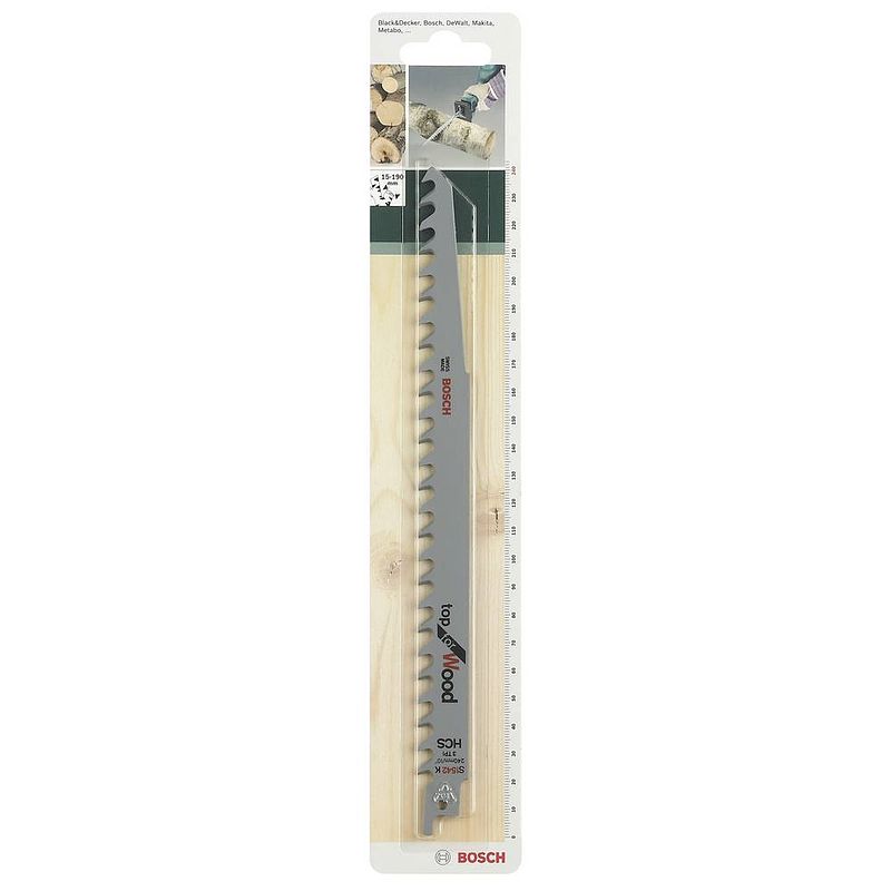 Foto van Bosch accessories 2609256703 reciprozaagblad hcs, s 1542 k zaagbladlengte 240 mm 2 stuk(s)