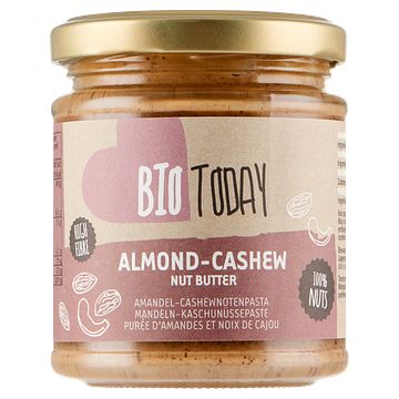 Foto van Bio today amandelcashewnotenpasta 170 g bus bij jumbo