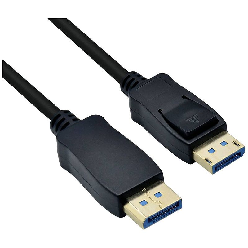 Foto van Roline displayport aansluitkabel displayport stekker 2 m zwart 11046002 displayport-kabel