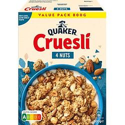 Foto van Quaker cruesli 4 noten 800gr bij jumbo