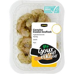 Foto van Jumbo garnalen kruiden knoflook 100g aanbieding bij jumbo | 3 schalen