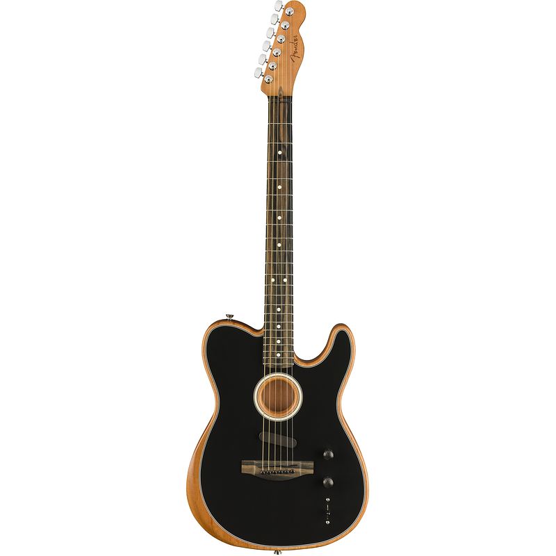 Foto van Fender american acoustasonic telecaster black