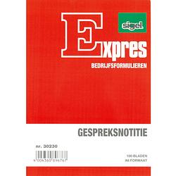 Foto van Sigel expres gespreksnotitieblok a6 papier rood 100 vel