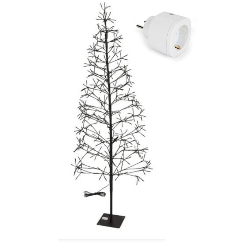 Foto van Nampook smart kerstboom - 400led - 180cm met perel smart home wifi stekker