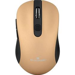 Foto van Bluestork draadloze muis - 2,4 ghz - 6 knoppen - metallic goud