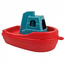 Foto van Anbac toys sleepboot junior 16 x 9,5 cm hout rood/blauw