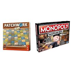 Foto van Spellenbundel - 2 stuks - patchwork & monopoly valsspelerseditie