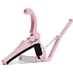 Foto van Kyser x fender quick-change electric capo shell pink capo voor elektrische gitaar