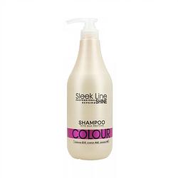 Foto van Sleek line colour shampoo met zijde voor gekleurd haar 1000ml