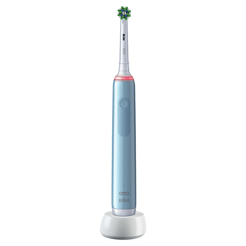 Foto van Oral b pro 3 3000 cross action tandenborstel blauw