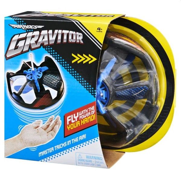 Foto van Air hogs speelgoeddrone gravitor junior zwart/blauw 2-delig