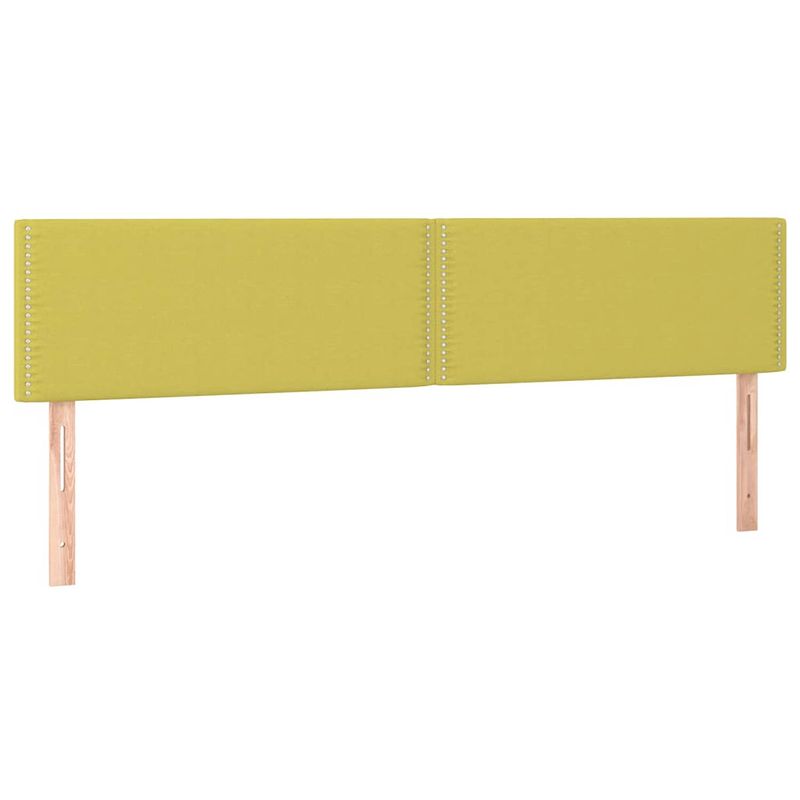 Foto van The living store hoofdbord classic groen - 180 x 5 x 78/88 cm - duurzaam - verstelbaar