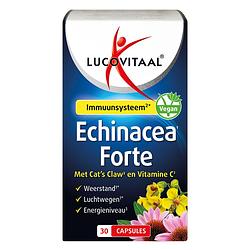 Foto van Lucovitaal echinacea forte met cat`s claw & vitamine c