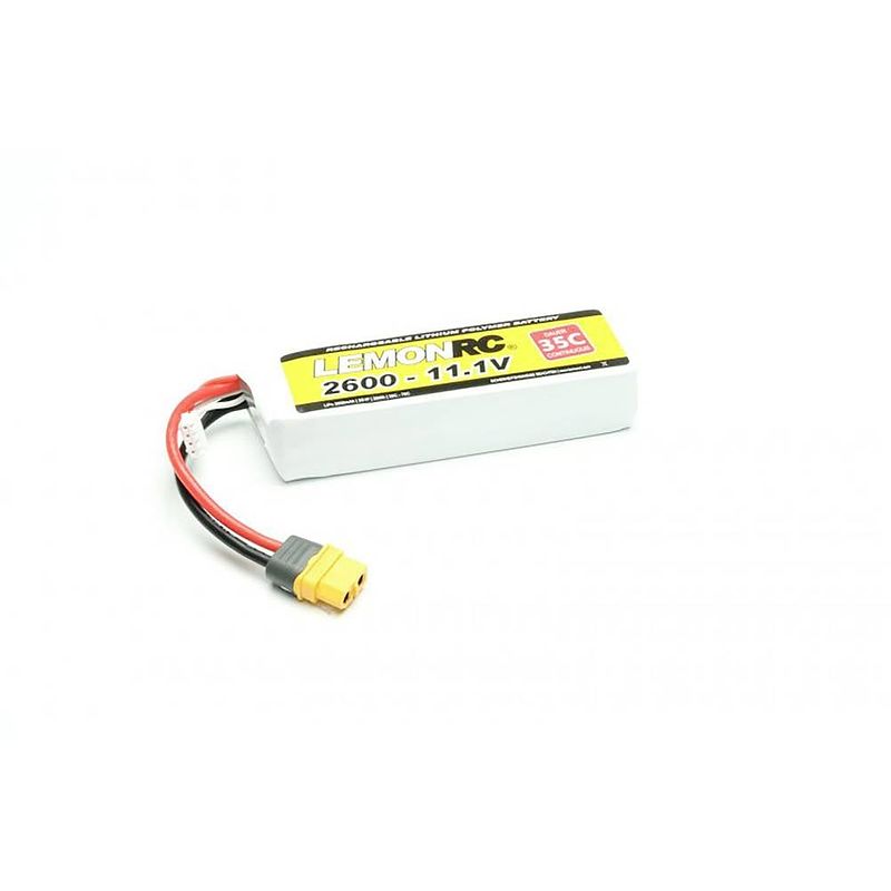 Foto van Lemonrc lipo accupack 11.1 v 2600 mah aantal cellen: 3 35 c softcase xt60