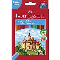 Foto van Kleurpotlood faber-castell castle zeskantig karton etui met 36 stuks