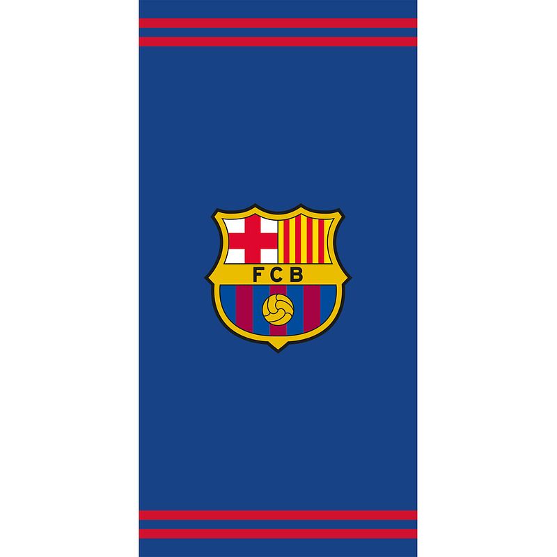 Foto van Fc barcelona strandlaken forca - 75 x 150 cm - blauw