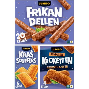 Foto van Jumbo kroketten, frikandellen en kaassoufles