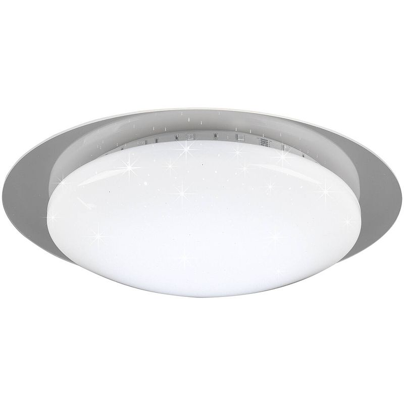 Foto van Led plafondlamp - plafondverlichting - trion bolbi - 8.5w - aanpasbare kleur - rgbw - afstandsbediening - dimbaar - rond