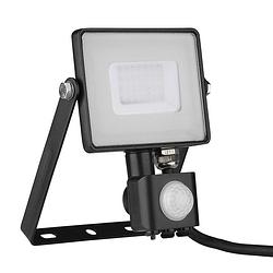 Foto van V-tac vt-30-s-z led schijnwerper met sensor - 30 w - 2400 lm - 4000k -