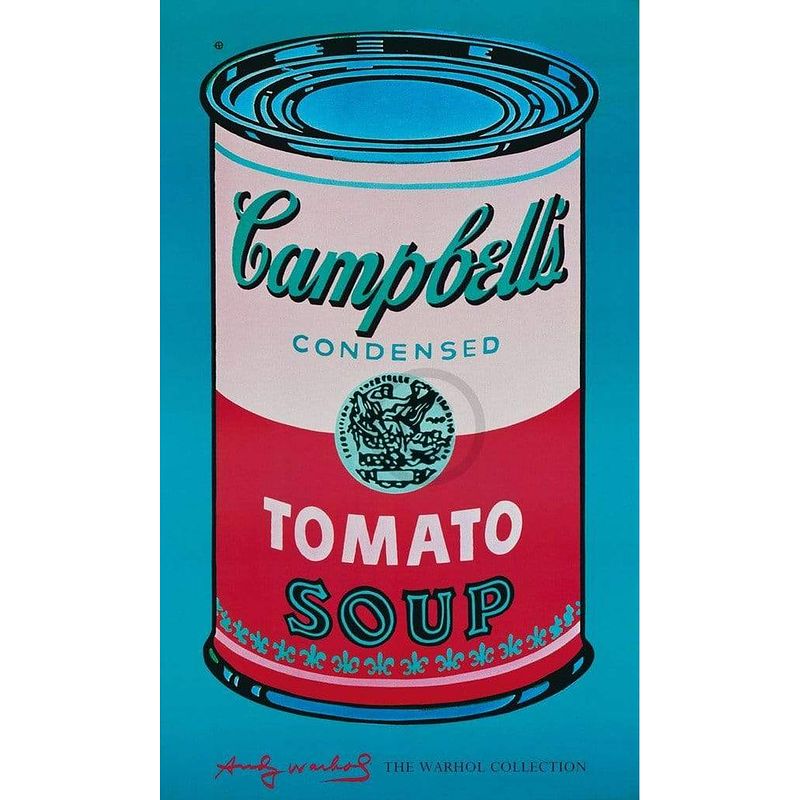 Foto van Andy warhol - campbell's soup kunstdruk 60x100cm