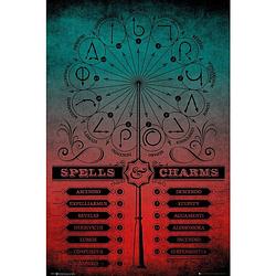 Foto van Gbeye harry potter spells and charms poster 61x91,5cm