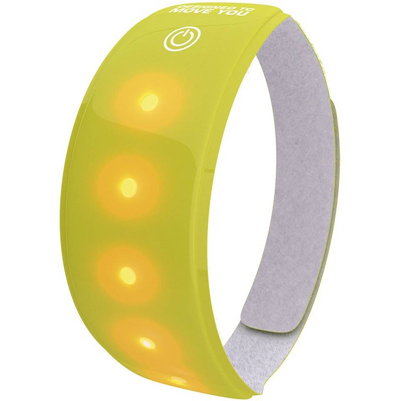 Foto van Wowow reflectiearmband lightband 38 cm polyester geel