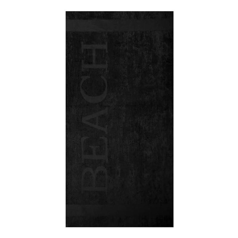 Foto van Lucca - beach - strandlaken - 100x200 - zwart