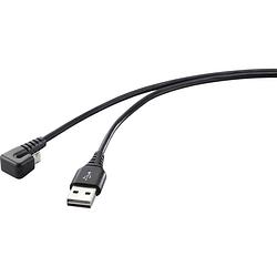 Foto van Renkforce usb-kabel usb 2.0 usb-a stekker, usb-micro-b stekker 1.00 m zwart rf-4598342