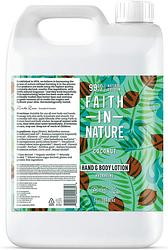 Foto van Faith in nature hand & body lotion coconut navulverpakking
