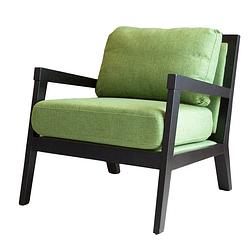 Foto van Dimehouse industriële fauteuil morris - stof - groen