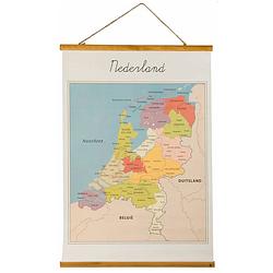 Foto van Vintage landkaart poster nederland - 50 x 70 cm