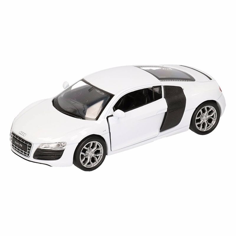 Foto van Speelgoed witte audi r8 auto 1:36 - speelgoed auto's