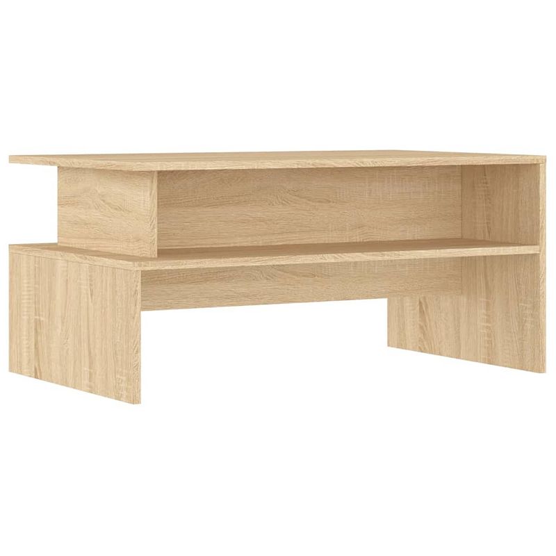 Foto van Vidaxl salontafel 90x55x42,5 cm bewerkt hout sonoma eikenkleurig