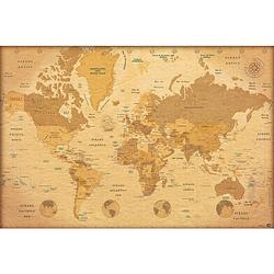 Foto van Grupo erik map world es vintage poster 91,5x61cm