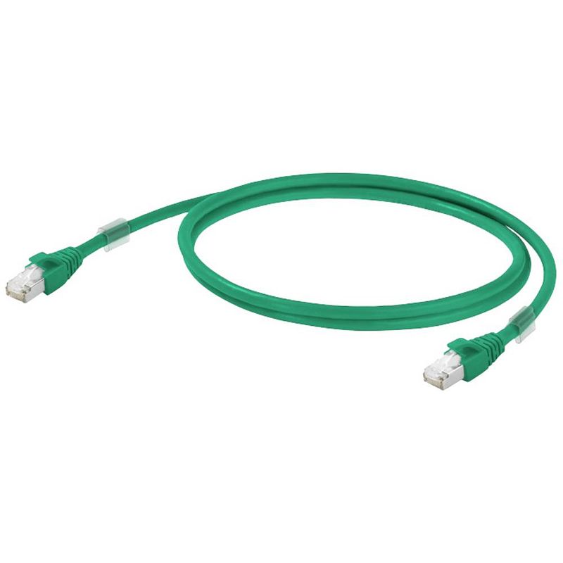 Foto van Weidmüller 1251590035 rj45 netwerkkabel, patchkabel cat 6a s/ftp 3.5 m groen 1 stuk(s)