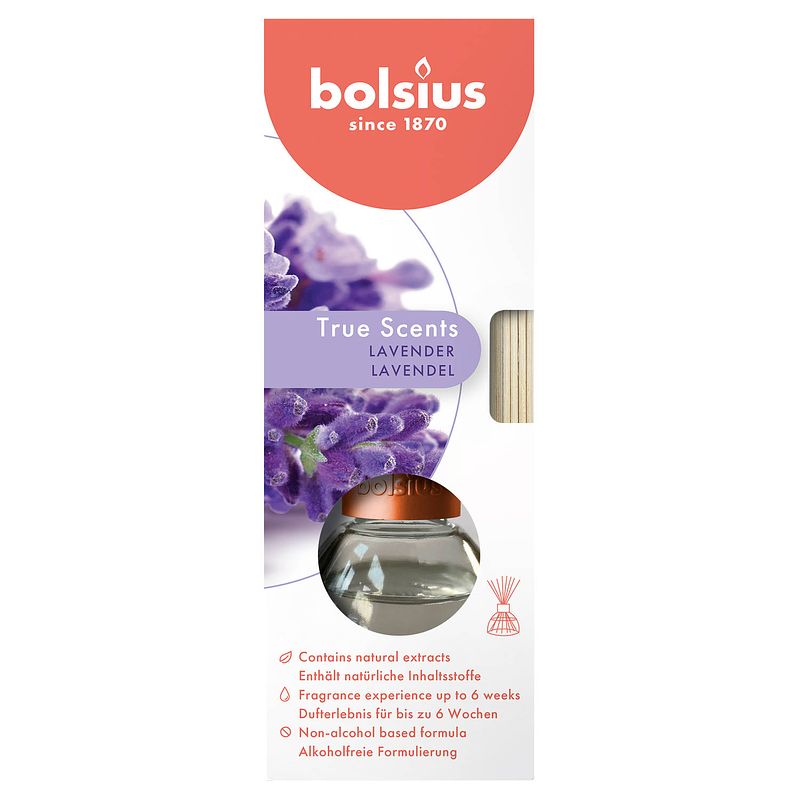 Foto van Bolsius geurverspreider true scents - lavendel - 45 ml