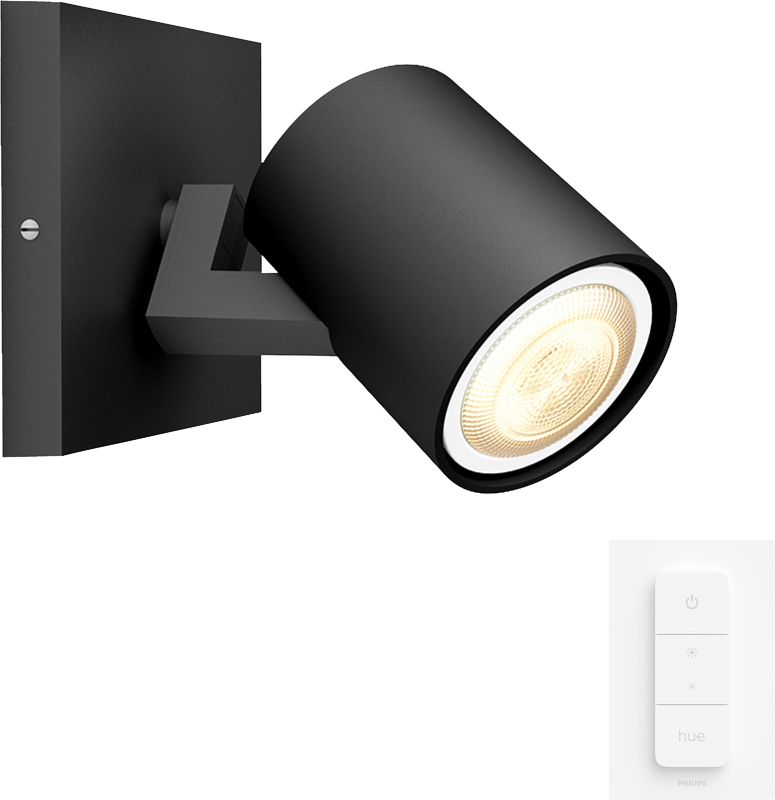 Foto van Philips hue runner 1x opbouwspot -warm tot koelwit licht (zwart)