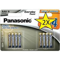 Foto van 2 blisters (16 batterijen) panasonic alkaline everyday power aaa