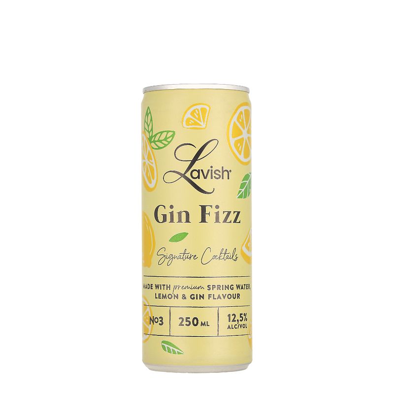 Foto van Lavish gin fizz 25cl premix cocktails