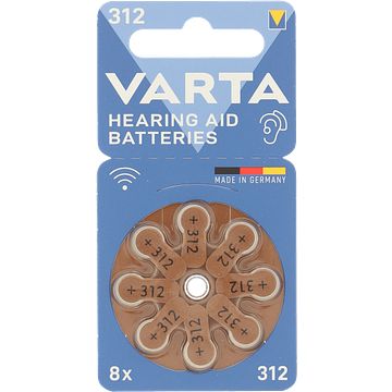 Foto van Varta hearing aid batteries 312 8st bij jumbo