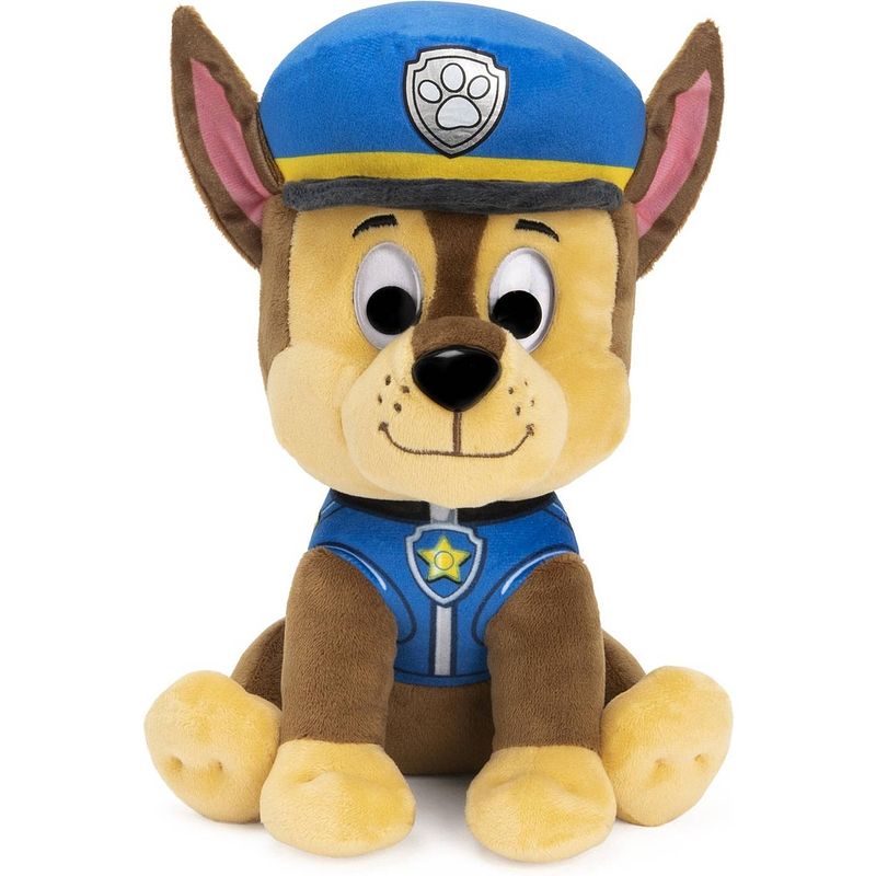 Foto van Nickelodeon knuffel paw patrol chase 23 cm pluche blauw/bruin