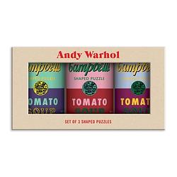 Foto van Andy warhol soup cans set of 3 shaped puzzles in tins - puzzel;puzzel (9780735366930)