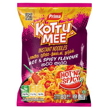 Foto van Prima kottu mee noodle hot & spicy 80g bij jumbo