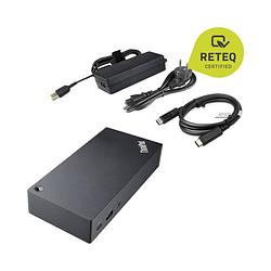 Foto van Lenovo usb-c® dockingstation refurbished (zeer goede staat) thinkpad usb-c dock geschikt voor merk: lenovo lenovo thinkpad incl. laadfunctie