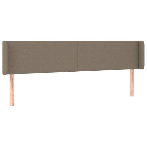 Foto van Vidaxl hoofdbord met randen 163x16x78/88 cm stof taupe