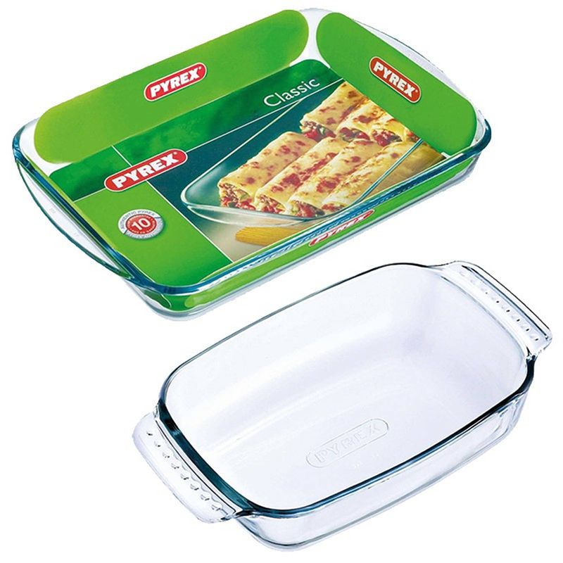 Foto van 2x glazen ovenschalen 1,2 en 3,7 liter - ovenschalen