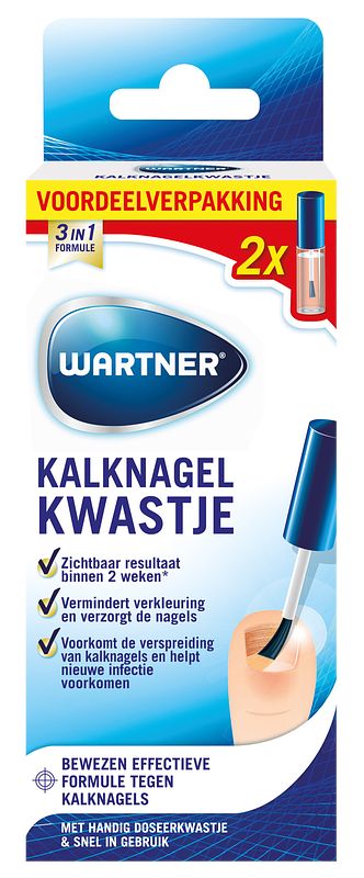 Foto van Wartner kalknagelkwastje duoverpakking