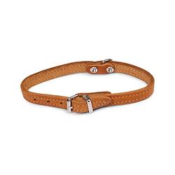 Foto van Dierenbenodigdheden vadigran halsband hond geolied leder cognac 32cmx12mm xs