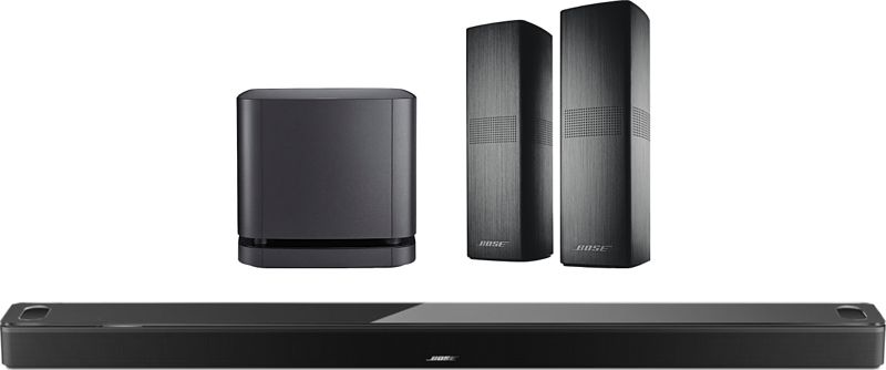 Foto van Bose smart ultra soundbar + bass module 500 + surround speakers 700 zwart