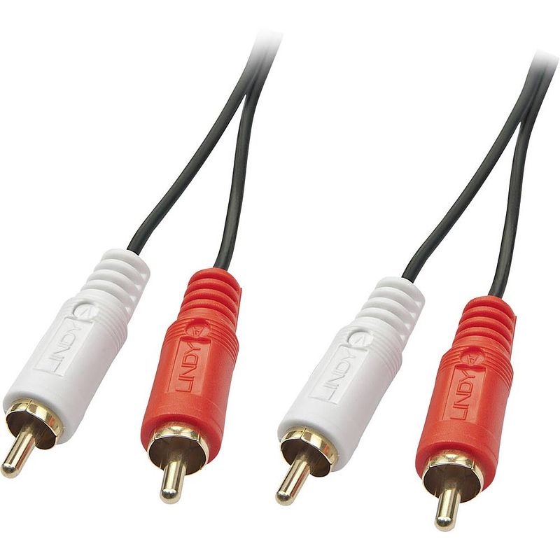 Foto van Lindy 35663 cinch audio aansluitkabel [2x cinch-stekker - 2x cinch-stekker] 5.00 m zwart